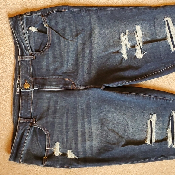 Maurices high rise destructed jeggings size XXL reg. - Picture 2 of 12